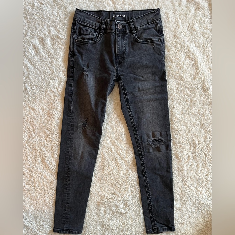 Zara Girls Skinny Fit Black Jeans Sz 9